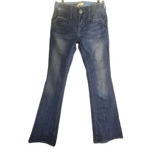 Y2K William Rast Jeans Womens 26 Blue 30x32 Savoy Regular Rise Trouser USA Denim